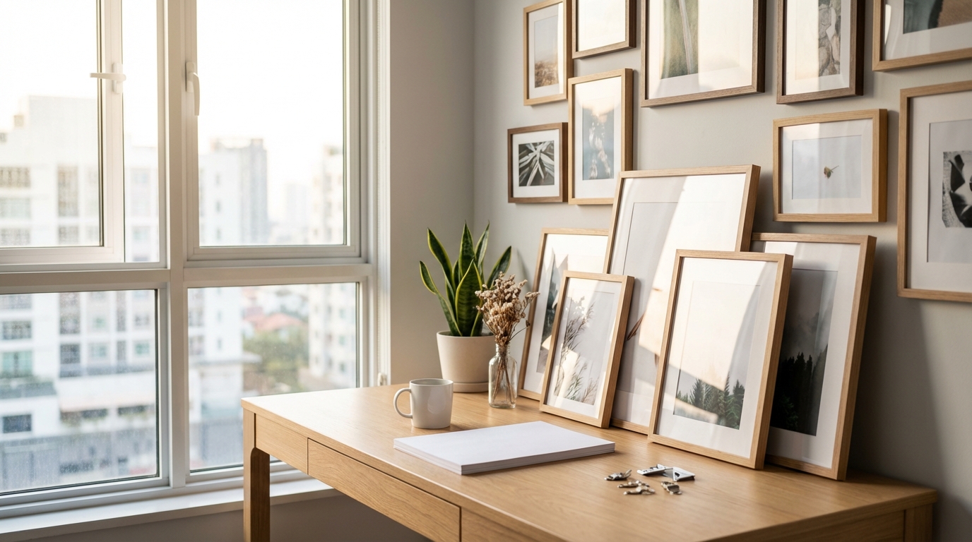 Mur Galerie : Comment Composer et Disposer vos Cadres