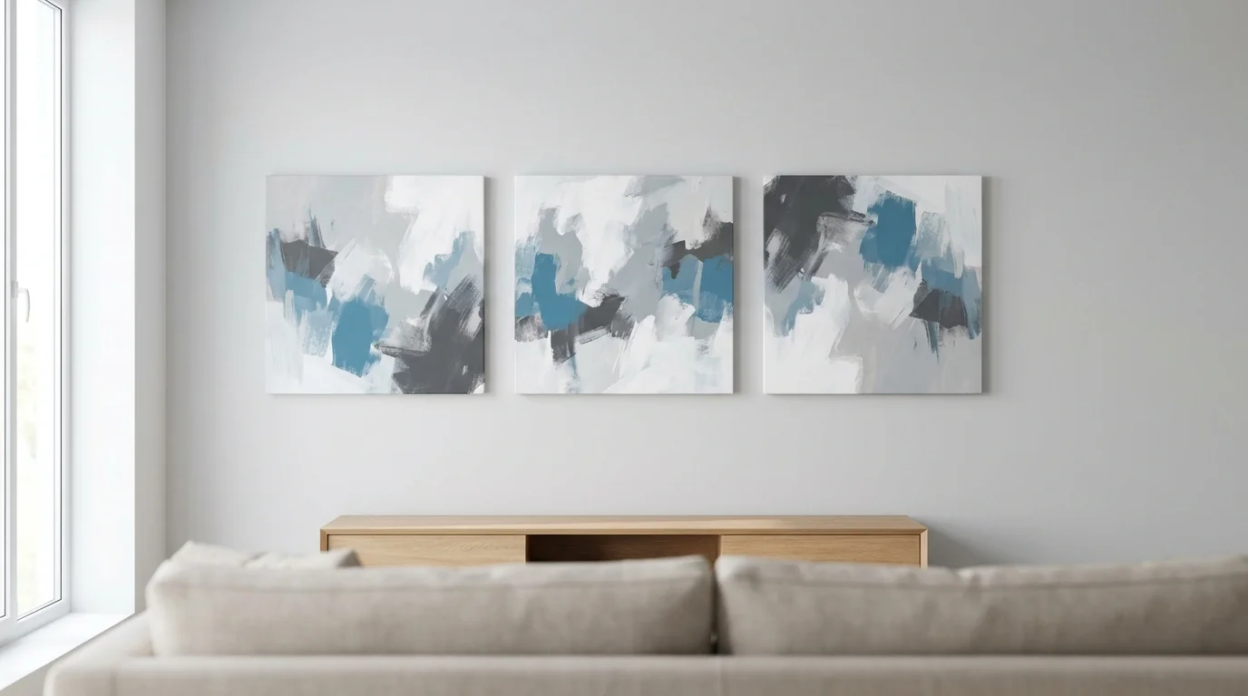 Triptyque Mural : Comment Choisir et Disposer un Ensemble de Tableaux
